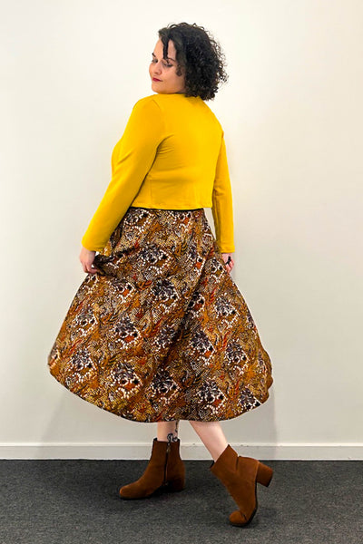 Spiced Cocoa Reversible Dress with Pockets - Medium