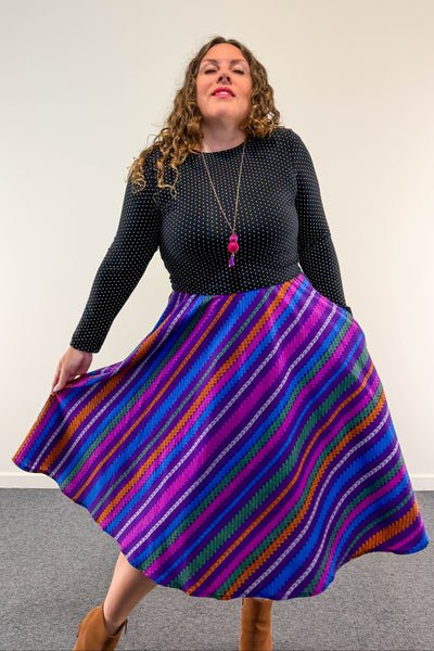 Market Day Reversible Dress with Pockets - Medium
