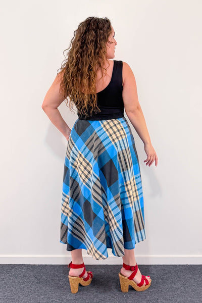 Windowpane Dress w/ Pockets MEDIUM