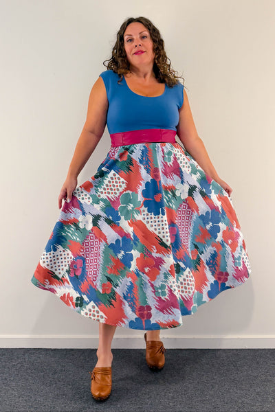 Desert Mosaic Reversible Dress with Pockets - Medium