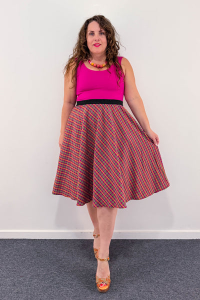 Fuchsia La La Dress w/ Pockets MEDIUM