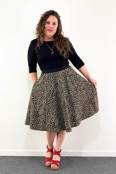 Green Cat Dress w/ Pockets MEDIUM