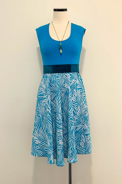 Azure Tide Dress w/ Pockets SMALL