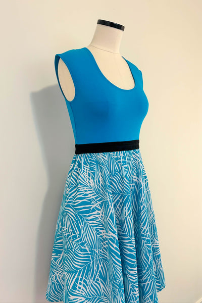 Azure Tide Dress w/ Pockets SMALL