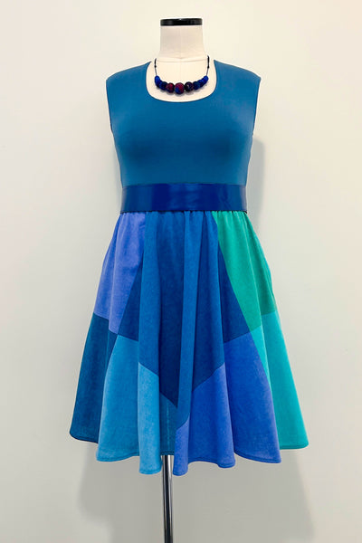 Sea Glass Dress w/ Pockets LARGE