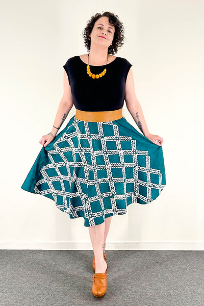 Jade Lagoon Dress w/ Pockets MEDIUM
