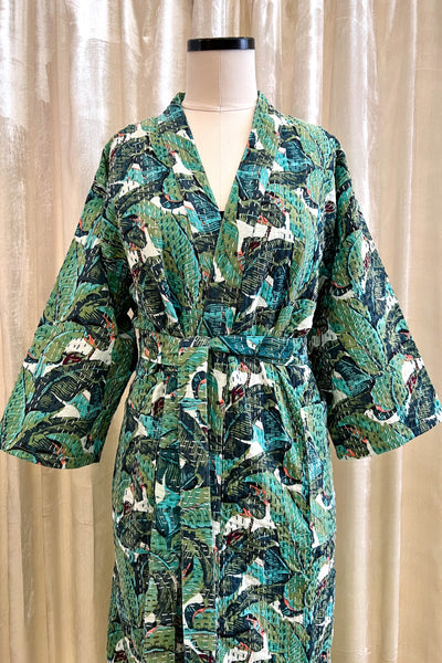 Kantha Robe ~ Leaves