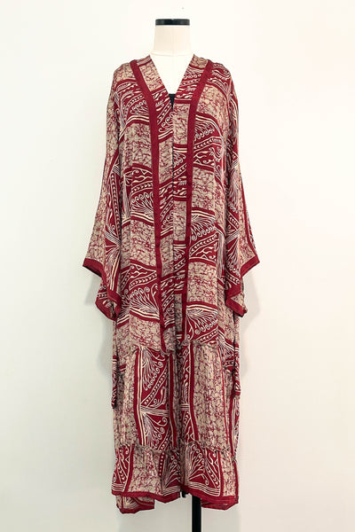 Angel Wing Upcycled Dress ~ Red, Red Wine