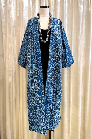 Kantha Robe ~ Navy