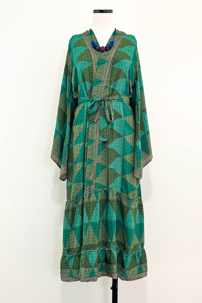 Angel Wing Upcycled Dress ~ Jade Goddess