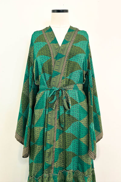 Angel Wing Upcycled Dress ~ Jade Goddess