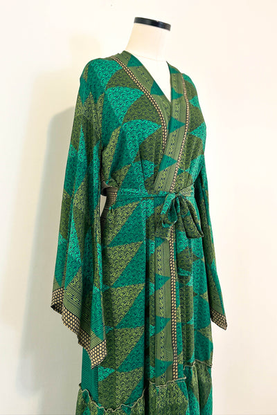 Angel Wing Upcycled Dress ~ Jade Goddess