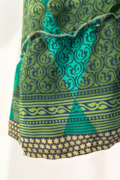 Angel Wing Upcycled Dress ~ Jade Goddess