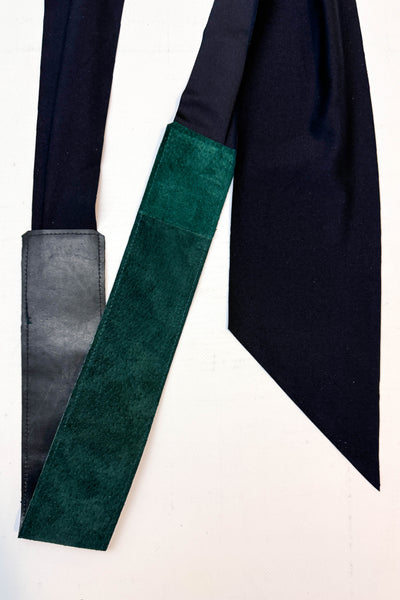 Green Suede Wrap Belt