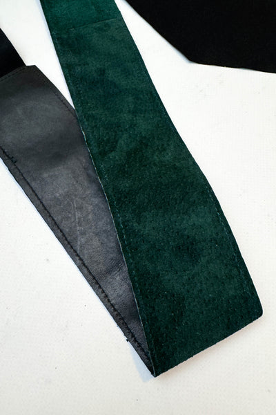 Green Suede Wrap Belt