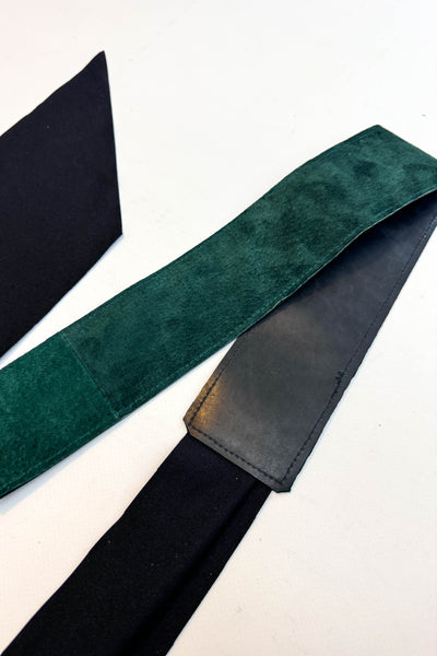 Green Suede Wrap Belt