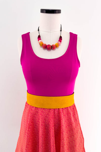Orange Crush Dress w/ Pockets SMALL