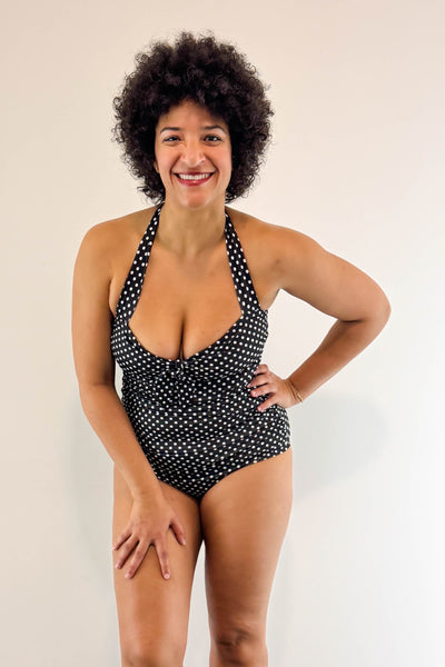 Liz Swimsuit in Black Dot