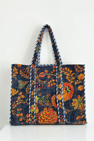 Velvet Tote ~ Grey