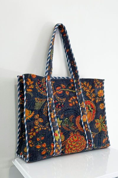 Velvet Tote ~ Grey