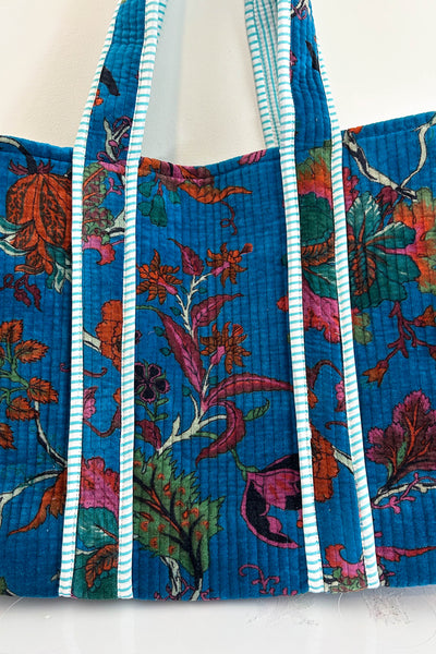 Velvet Tote ~ Teal