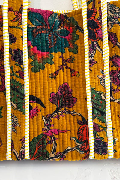 Velvet Tote ~ Marigold