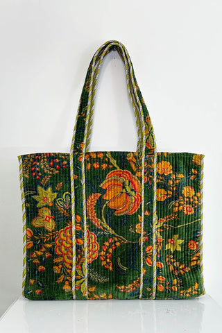 Velvet Tote ~ Green