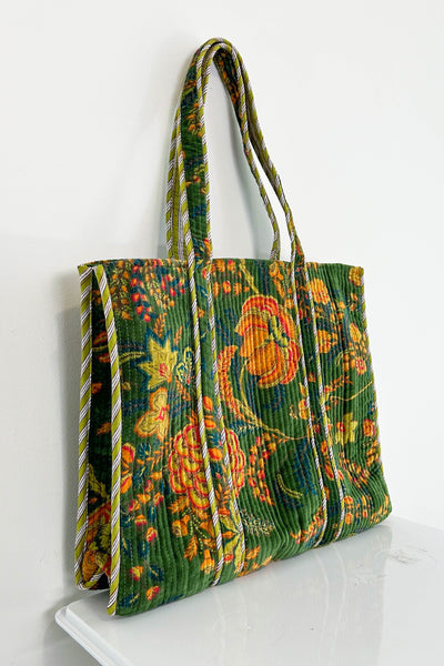 Velvet Tote ~ Green