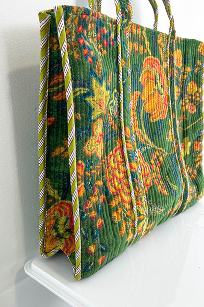 Velvet Tote ~ Green