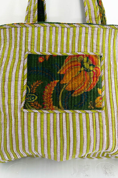 Velvet Tote ~ Green