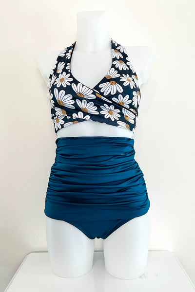 Gina Top in Daisy & Black