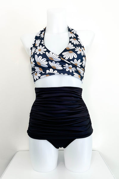 Gina Top in Daisy & Black
