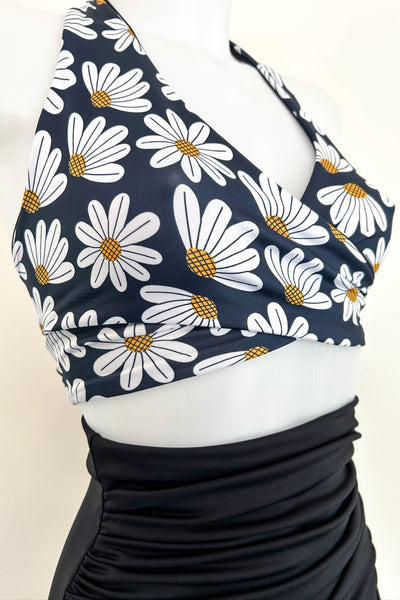 Gina Top in Daisy & Black