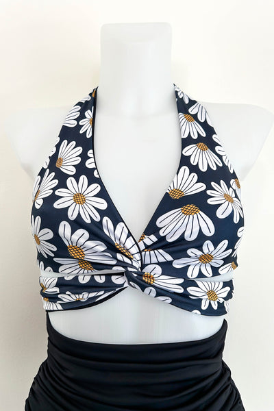 Gina Top in Daisy & Black