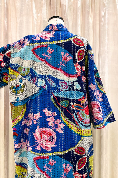 Kantha Robe ~ Cherry Blossom