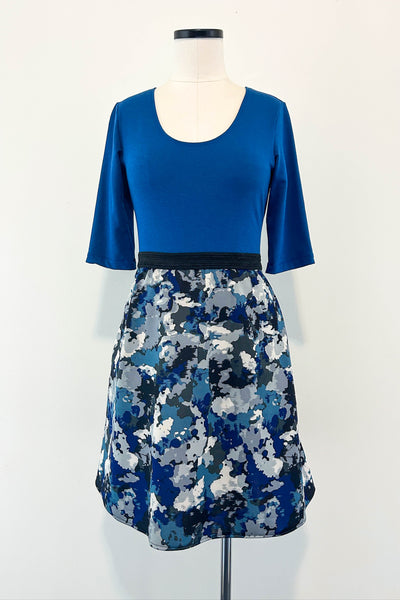 Inkstorm Blue Dress w/ Pockets MEDIUM