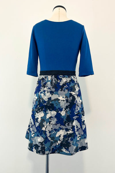 Inkstorm Blue Dress w/ Pockets MEDIUM