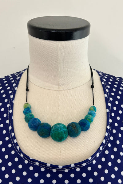 Wool Necklace in Lake Superior