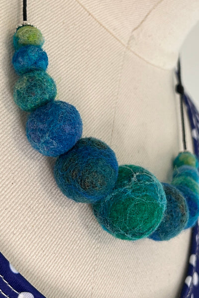 Wool Necklace in Lake Superior