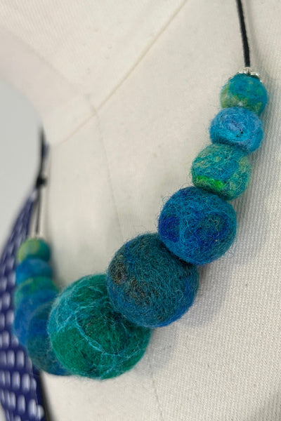 Wool Necklace in Lake Superior