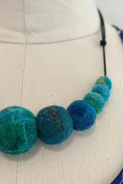 Wool Necklace in Lake Superior