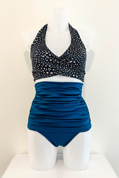 Gina Top in Black Leopard & Black