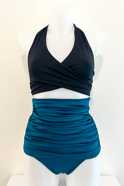 Gina Top in Black Leopard & Black