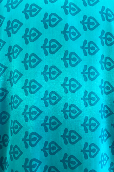 Short Upcycled Robe ~ Turquoise Spell