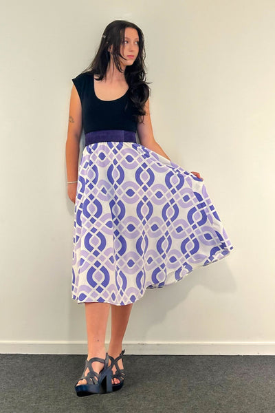 Purple City Dress w/ Pockets SMALL