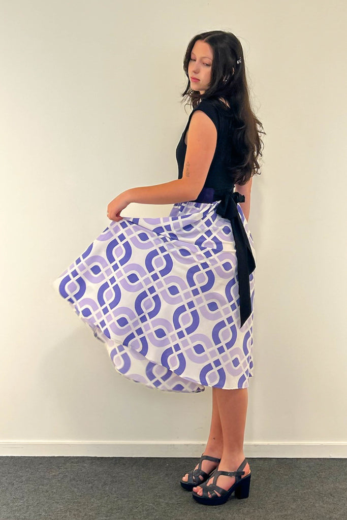Purple City Dress w/ Pockets SMALL