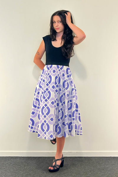 Purple City Dress w/ Pockets SMALL