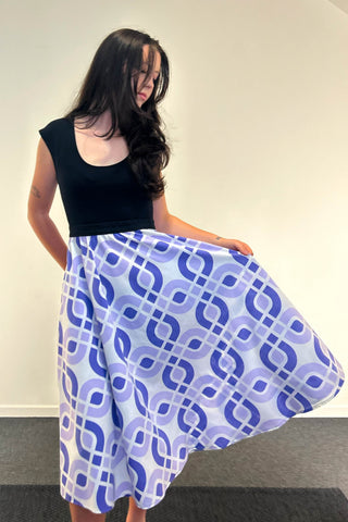 Purple City Dress w/ Pockets SMALL