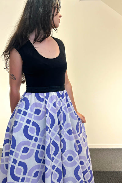 Purple City Dress w/ Pockets SMALL