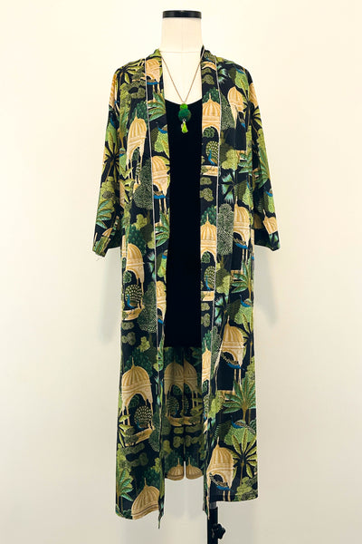 Cotton Robe ~ Peacock